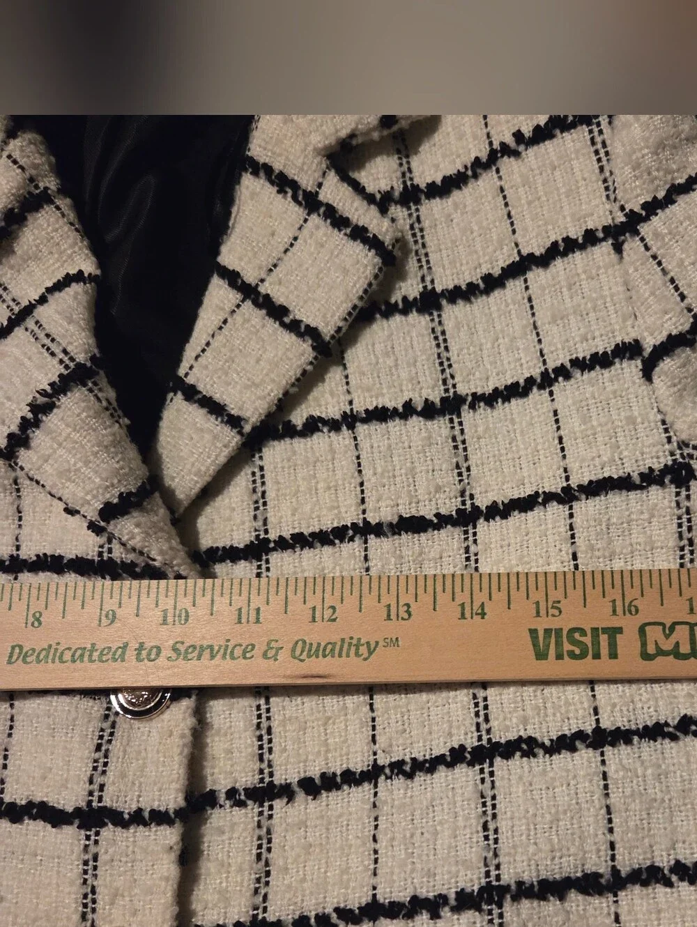 ZARA Tweed Set – Blazer & Shorts Size M/S - Picture 15 of 16